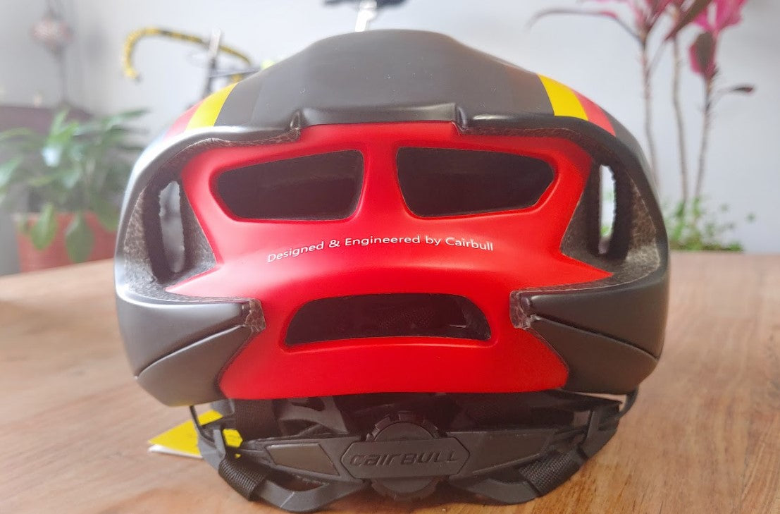 Casco Cairbull de carreras aerodinámico negro con gafas para ciclismo